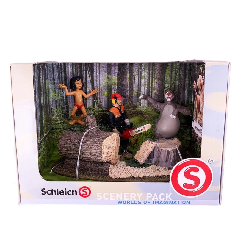 Комплект фигурка Schleich Горска приказка  418066-2 1-65/66, 20см, Момче и Мечка
